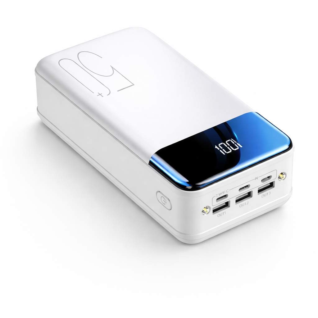 50,000 mAh Power Bank | Fast Charging, High Capacity | Devices