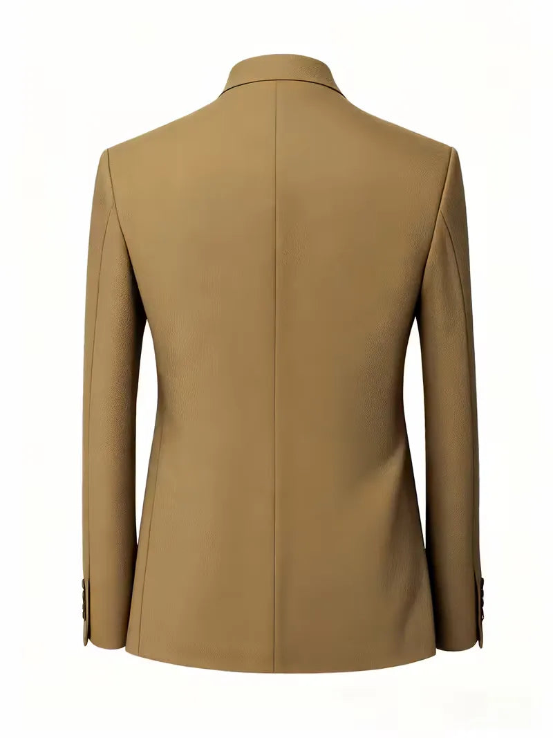 Slim Fit Blazer with Mandarin Collar