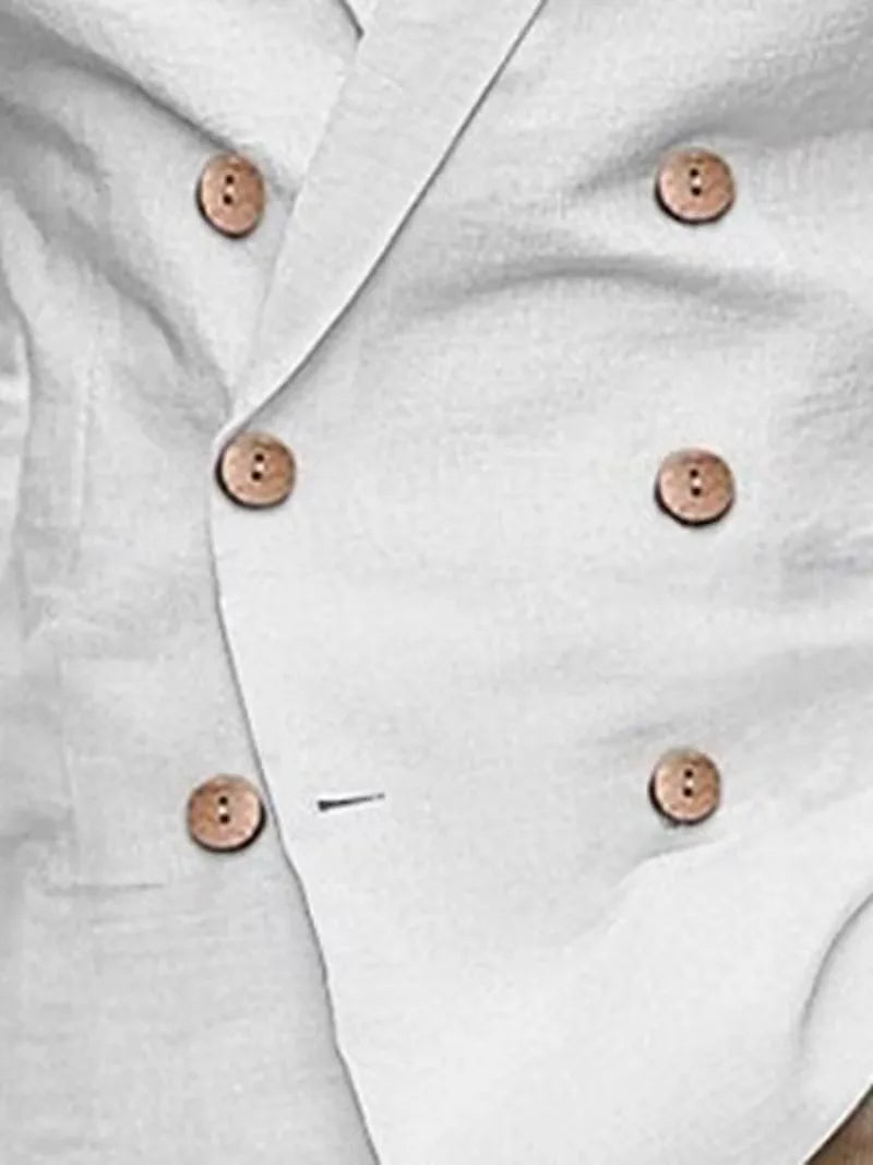 Slim fit blazer with wooden buttons