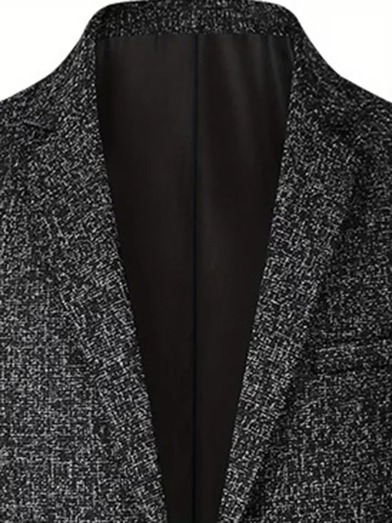 Veste ajustée avec col cranté et tissu résistant aux plis