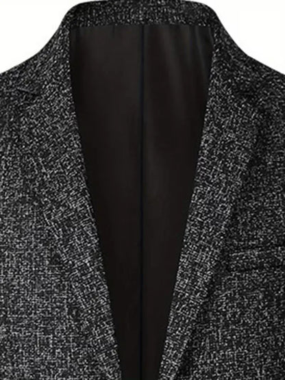 Veste ajustée avec col cranté et tissu résistant aux plis