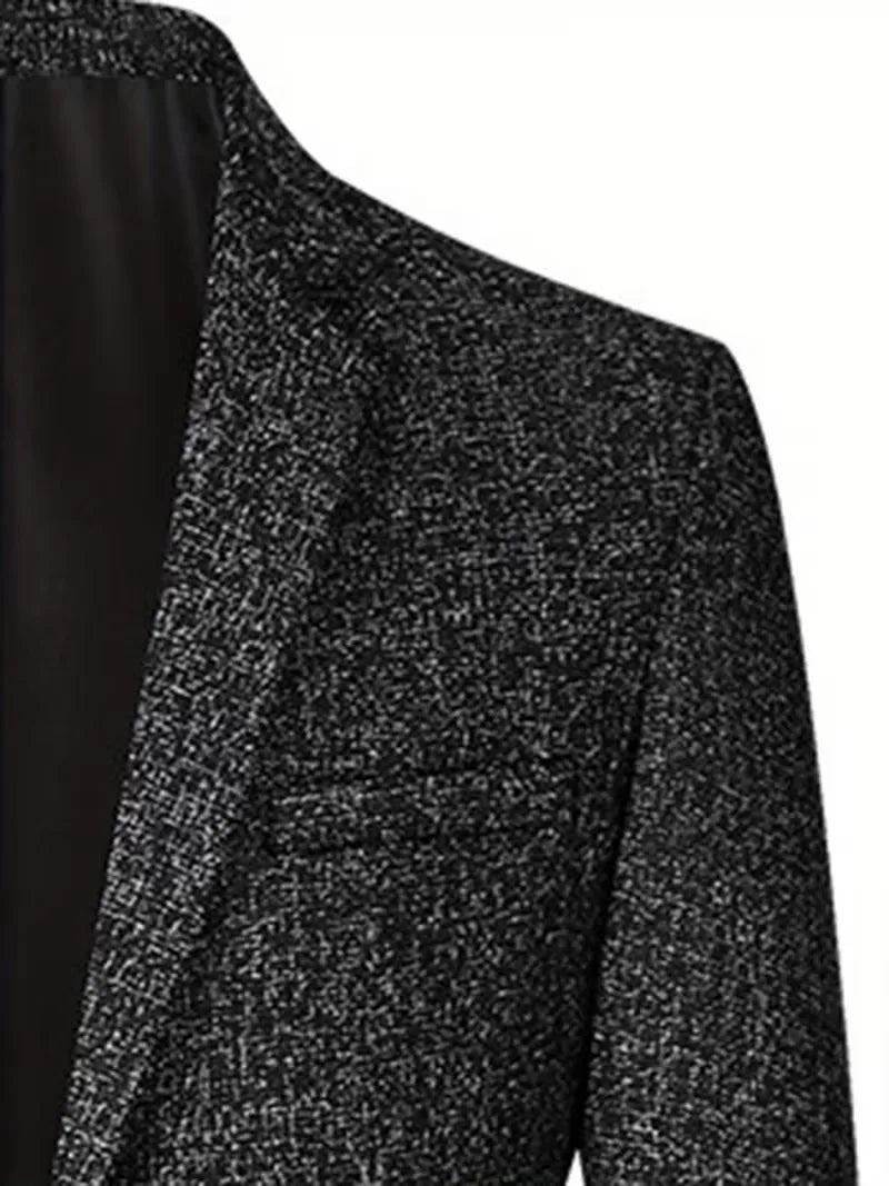 Veste ajustée avec col cranté et tissu résistant aux plis