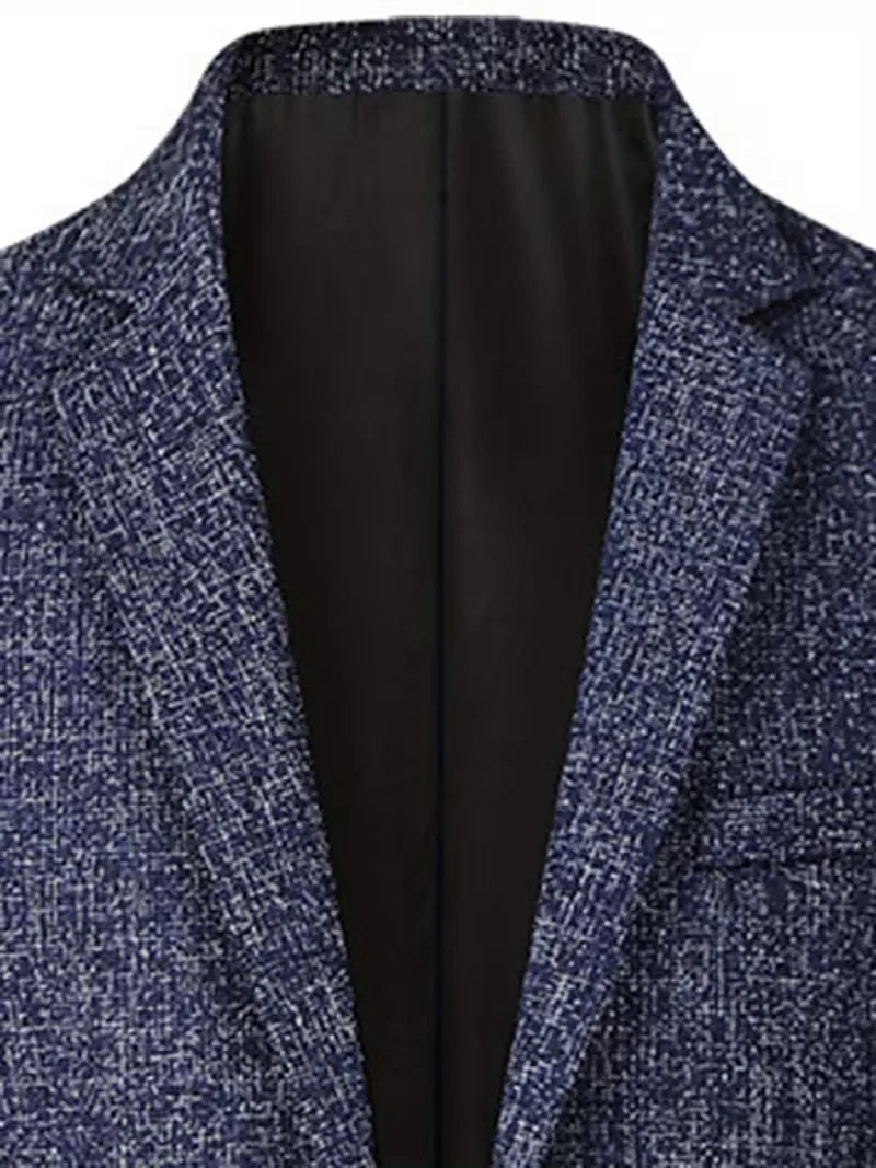 Veste ajustée avec col cranté et tissu résistant aux plis