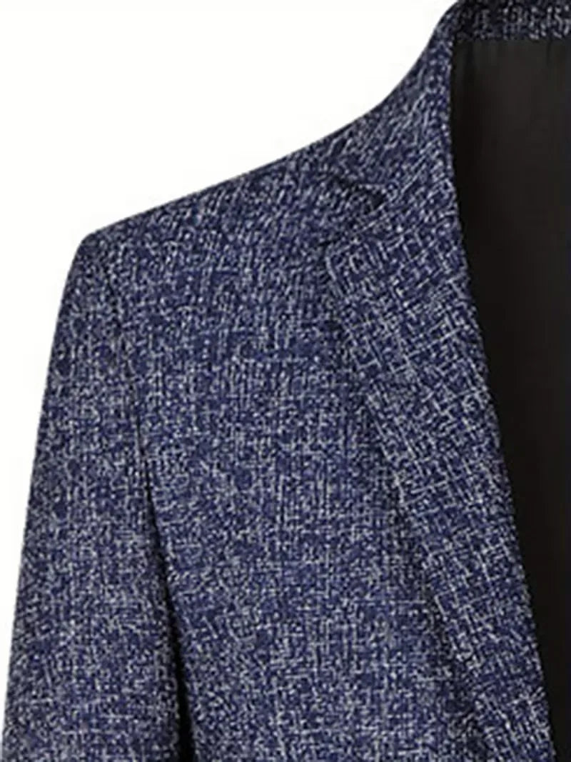 Veste ajustée avec col cranté et tissu résistant aux plis