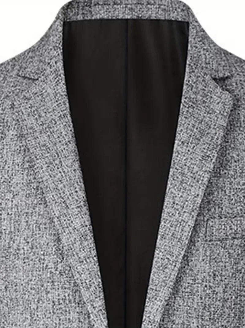Veste ajustée avec col cranté et tissu résistant aux plis