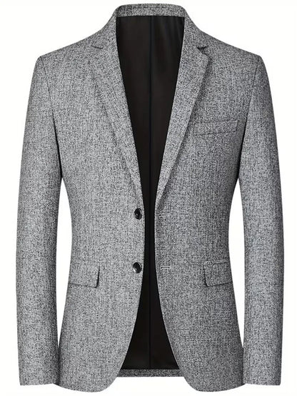 Veste ajustée avec col cranté et tissu résistant aux plis