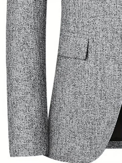 Veste ajustée avec col cranté et tissu résistant aux plis