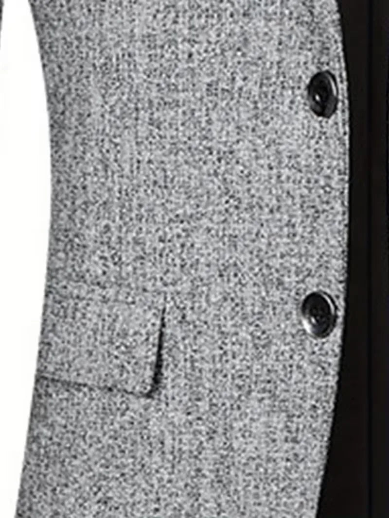 Veste ajustée avec col cranté et tissu résistant aux plis