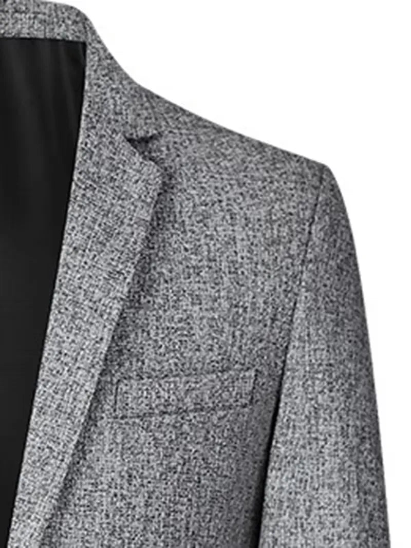 Veste ajustée avec col cranté et tissu résistant aux plis