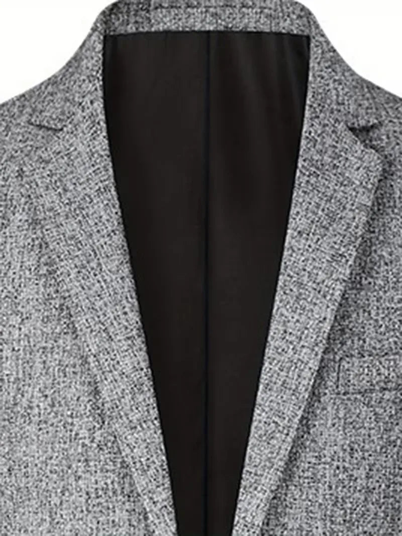 Veste ajustée avec col cranté et tissu résistant aux plis