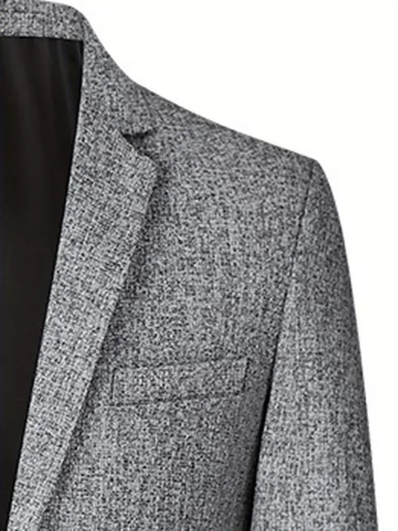 Veste ajustée avec col cranté et tissu résistant aux plis