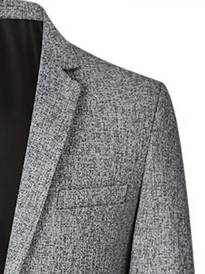 Veste ajustée avec col cranté et tissu résistant aux plis