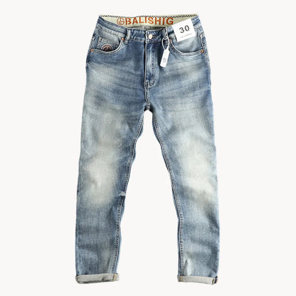 Hugo | Slim fit jeans in light blue washed denim