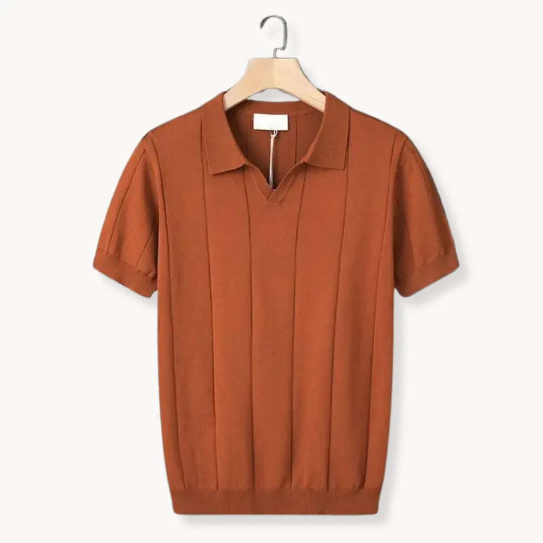 Hugo | Slim fit polo with short sleeves and vertical ribbing