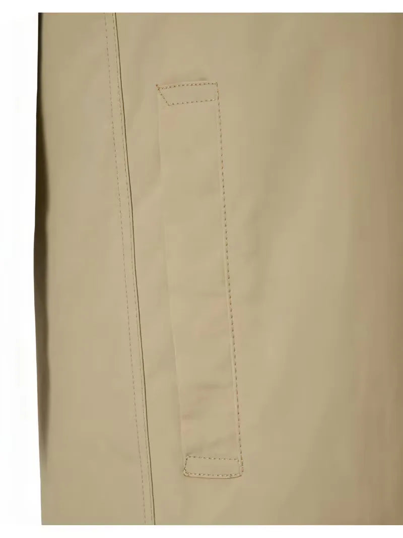 Slim fit trench coat with pocket detail