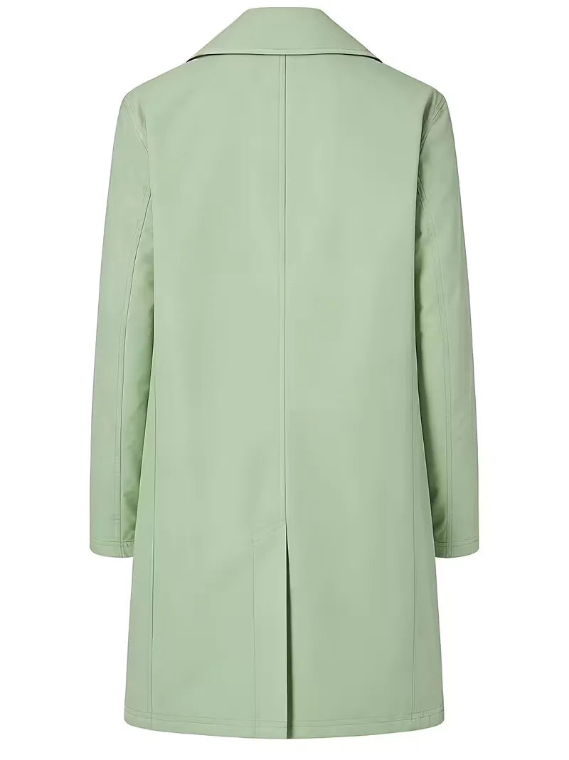 Slim fit trench coat with pocket detail