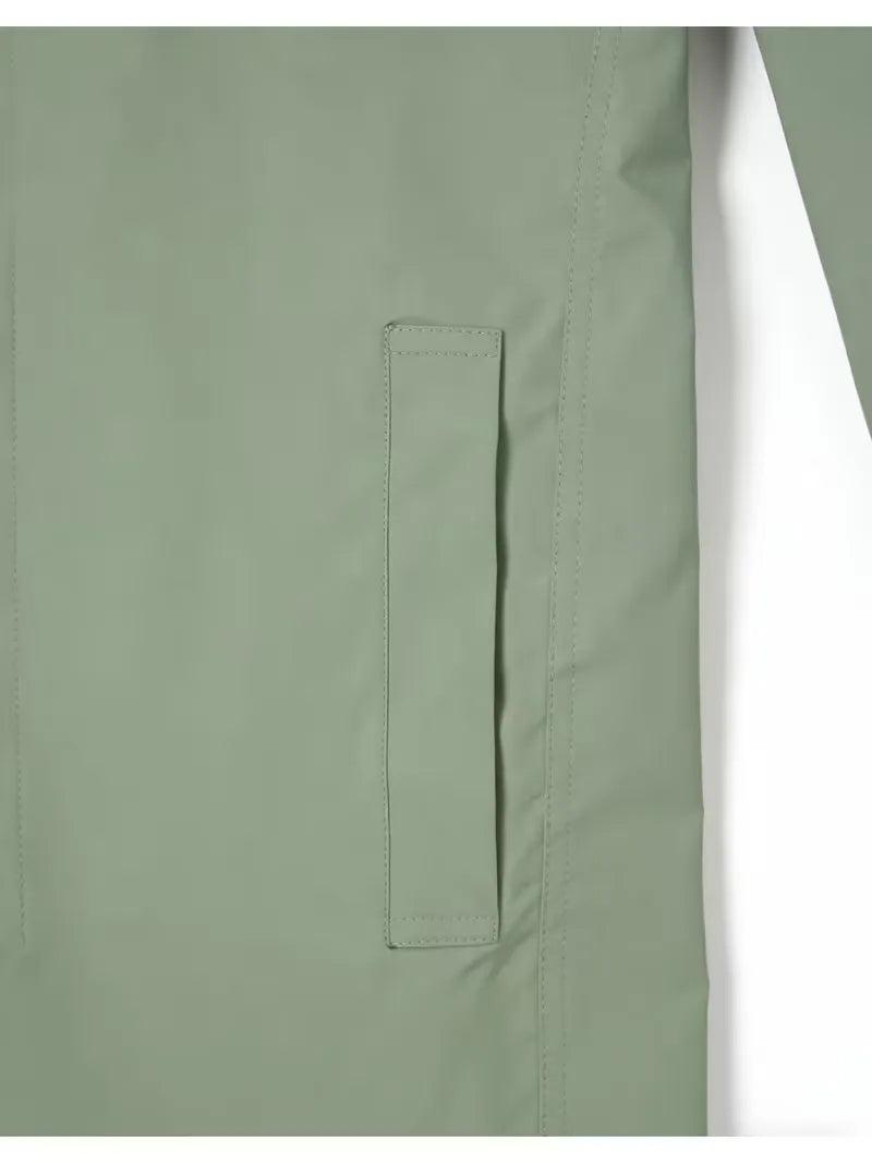 Slim fit trench coat with pocket detail