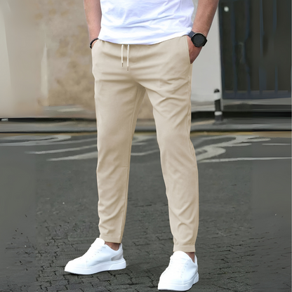 Men's Slim Fit Drawstring Trousers