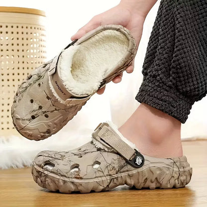 Slippers with non-slip sole and padded interior