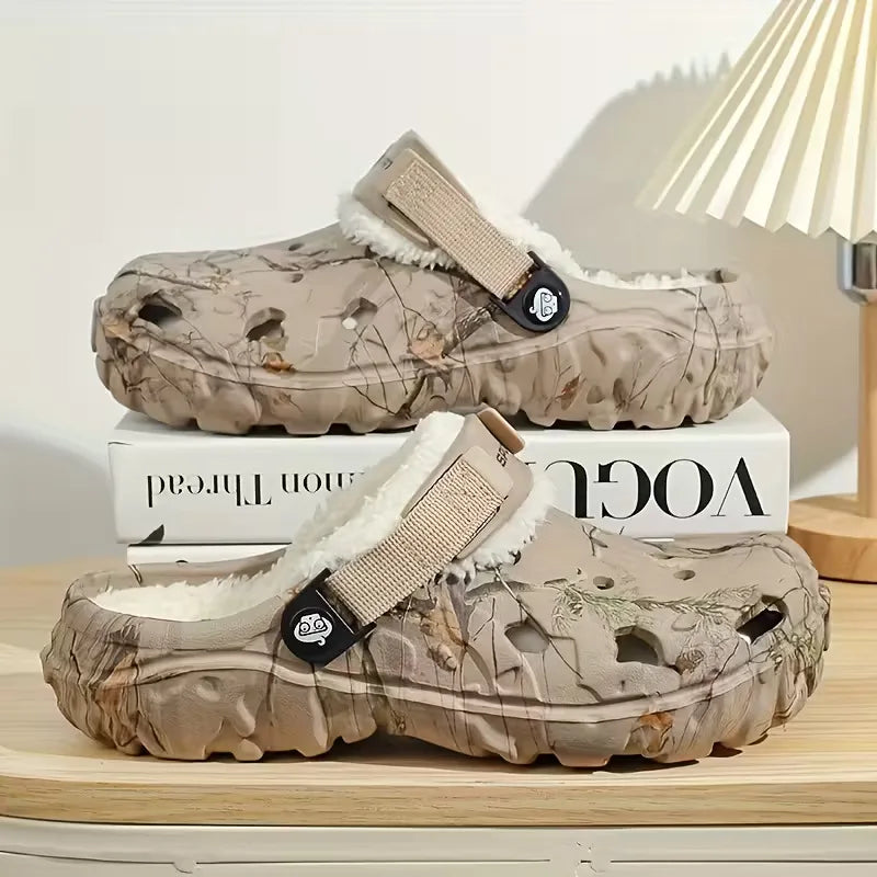 Slippers with non-slip sole and padded interior
