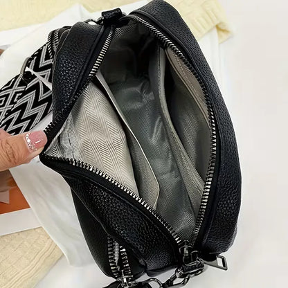 Small Shoulder Bag with Zip
