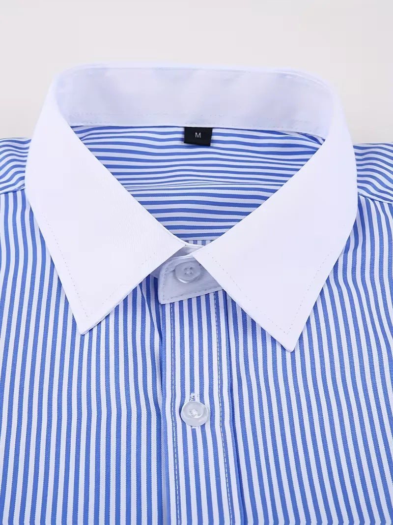 Smart shirt with mandarin collar