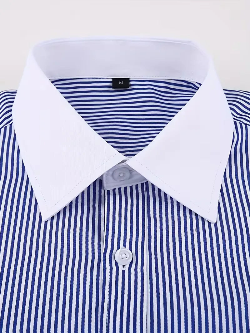 Smart shirt with mandarin collar
