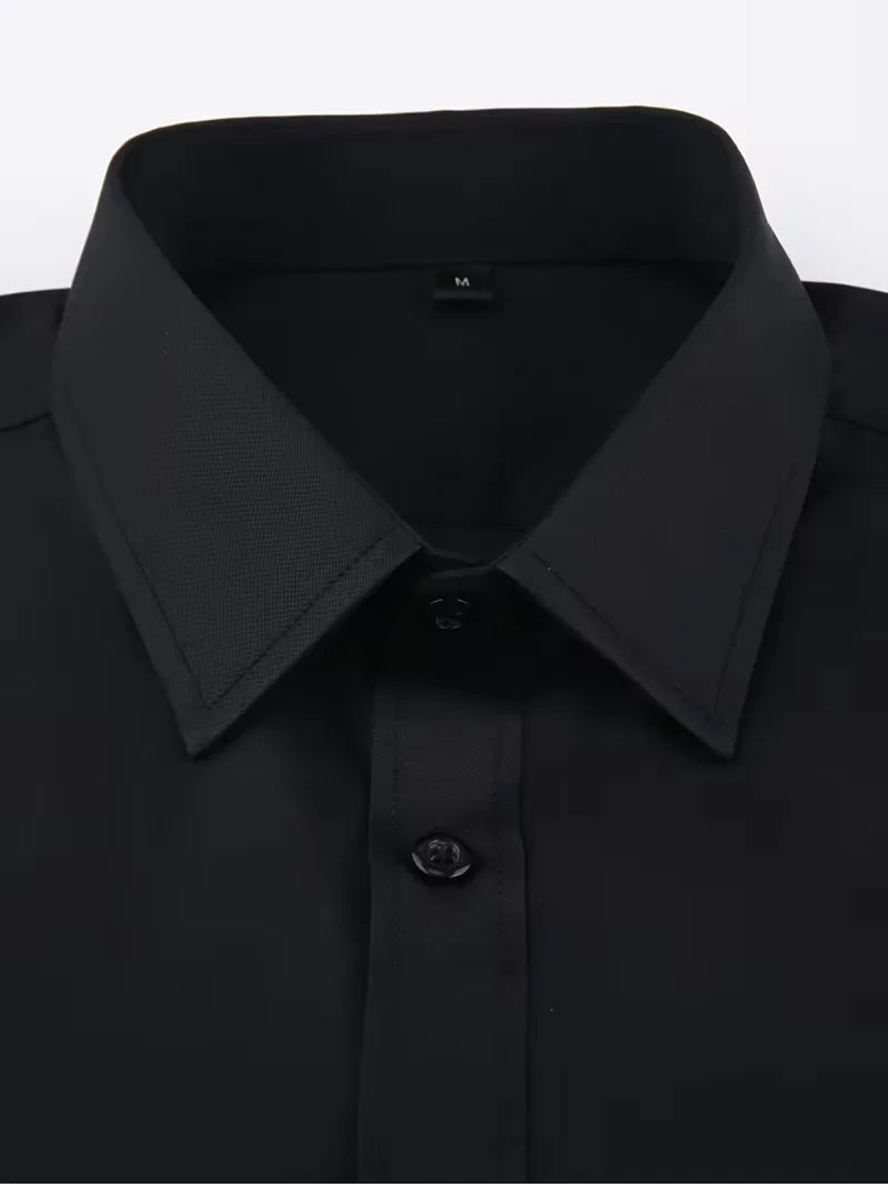Smart shirt with mandarin collar