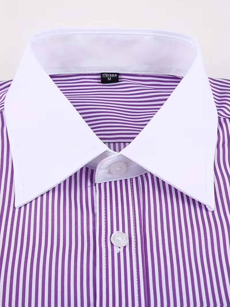 Smart shirt with mandarin collar