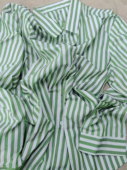 Smart shirts with vertical stripes