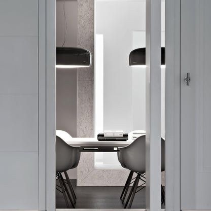 Candeeiro suspenso elegante e minimalista para interiores modernos