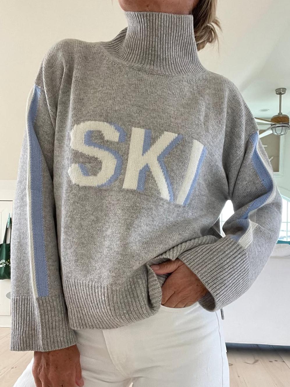 Winter Ski Roll Neck for Women Knitted Warm and Soft