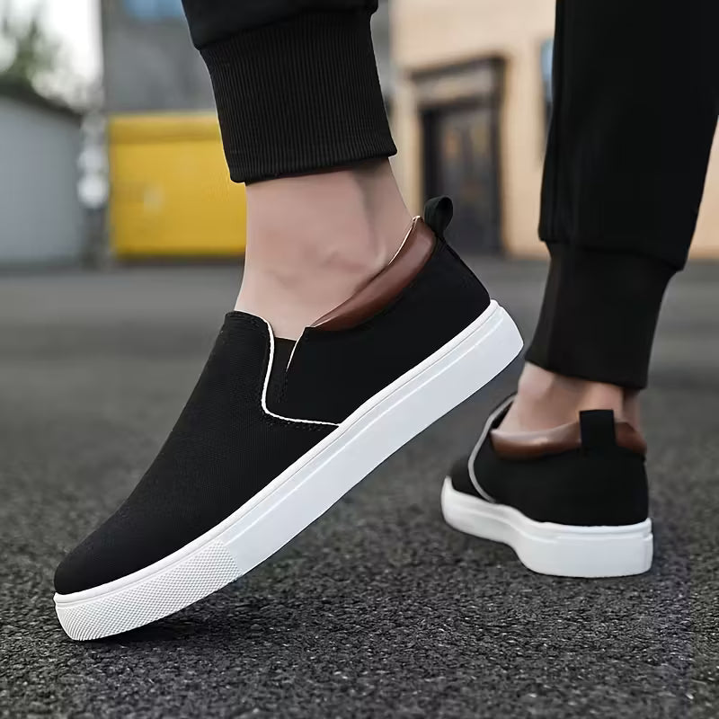 Chaussures à enfiler avec toile respirante et ouverture élastique