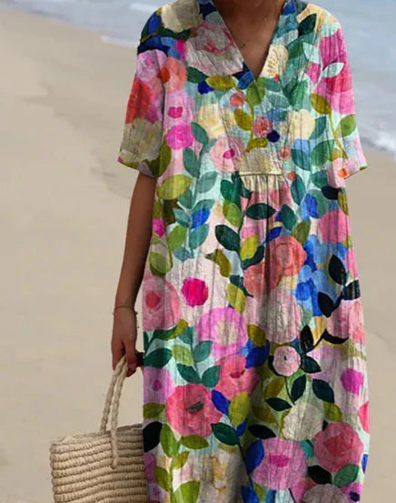Vestido largo casual y colorido - Helen
