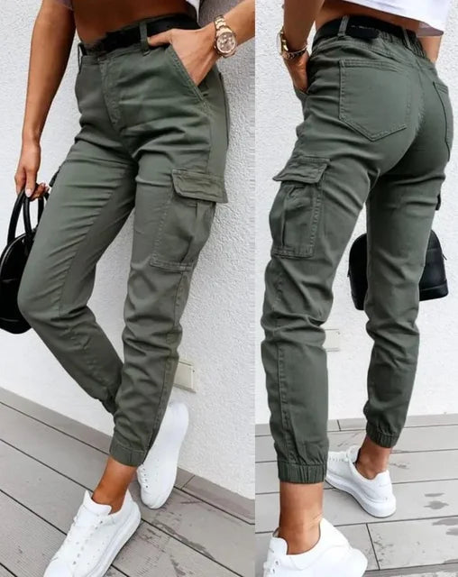 Sofie | High-Waisted Cargo Trousers