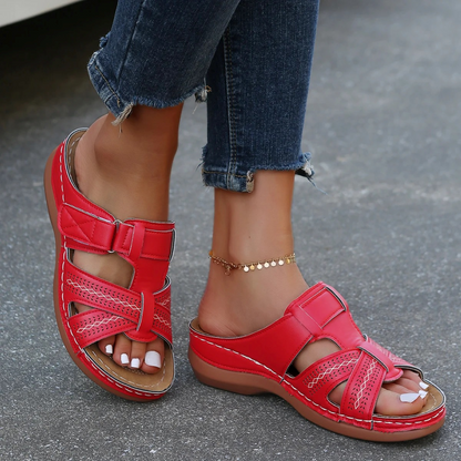 Sofie | Leather ladies' sandals with open toe