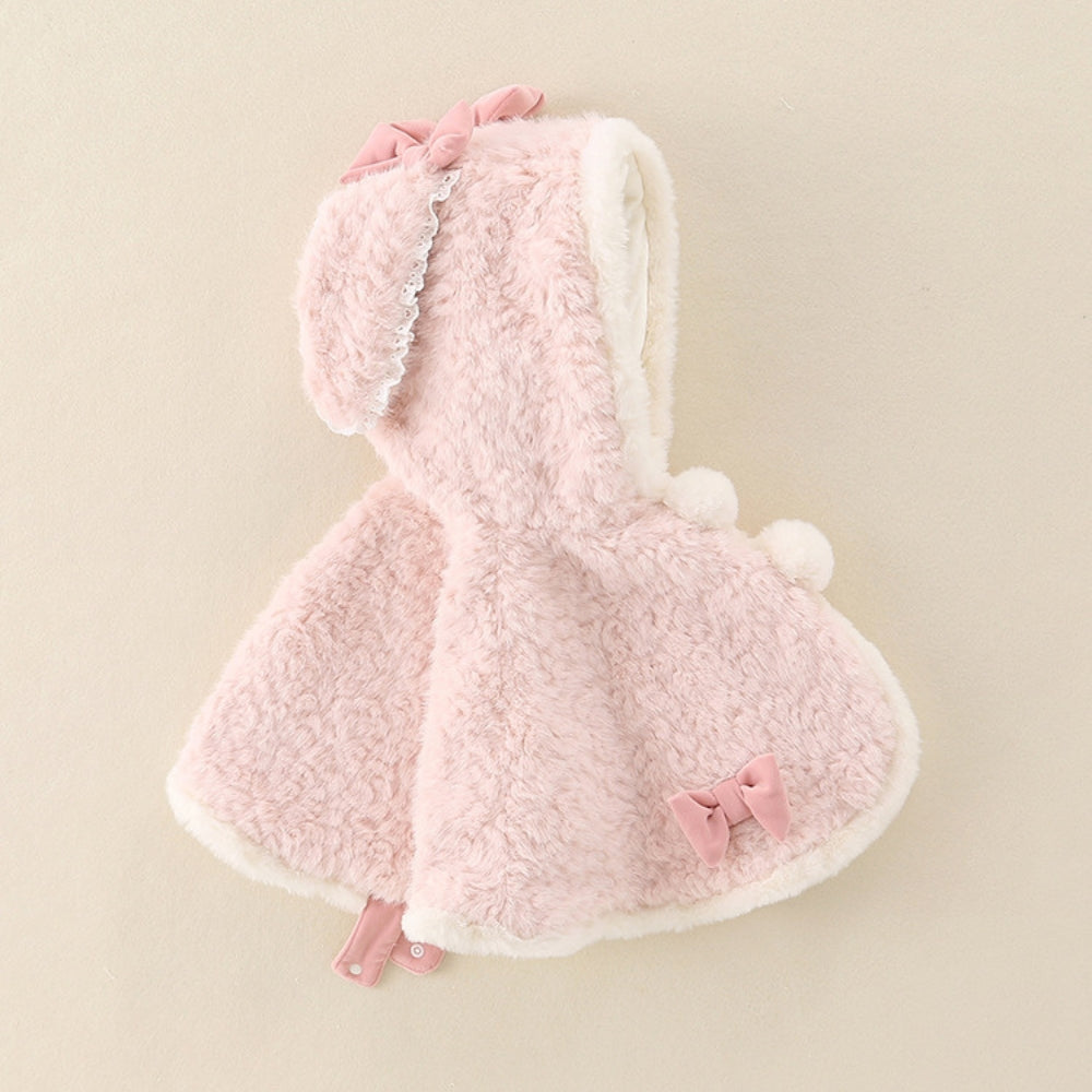 Baby Cape for Girls with Bunny Ears and Hood