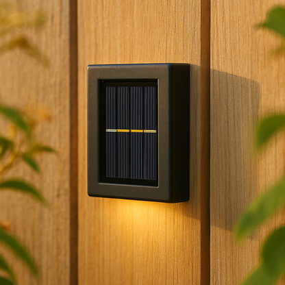Solar Wall Lamp with Up & Down Lighting for Outdoors