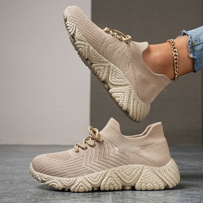 Sophie | Breathable Low Top Sneakers in Solid Colour