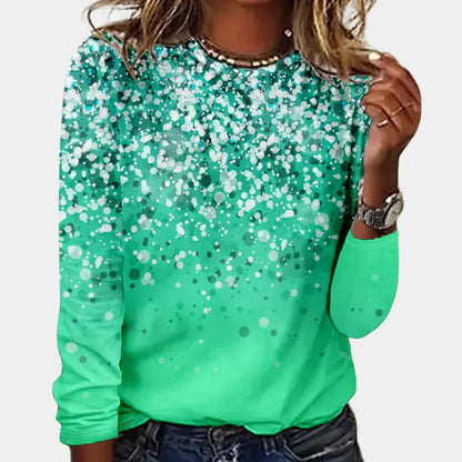 Fashionable Ladies' Shirt with Long Sleeves