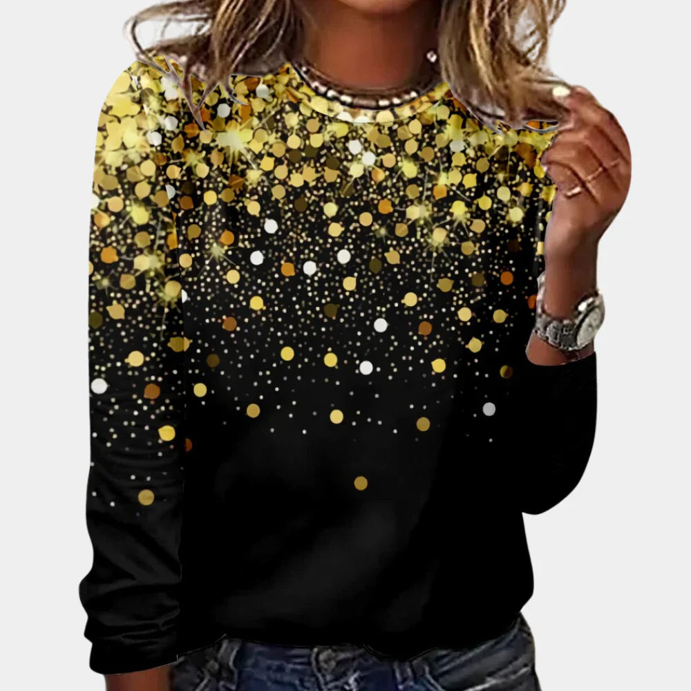 Fashionable Ladies' Shirt with Long Sleeves
