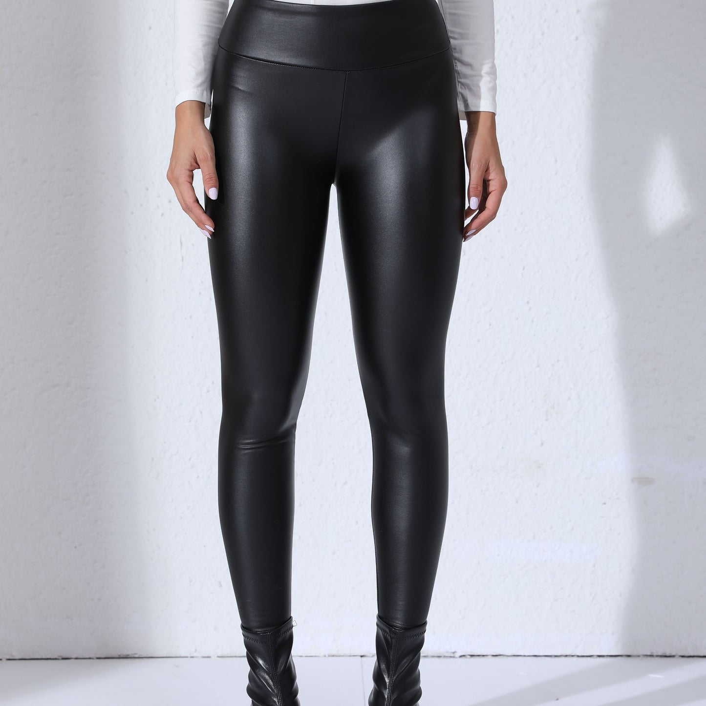 Sophie | PU Leather Outdoor Sport Leggings