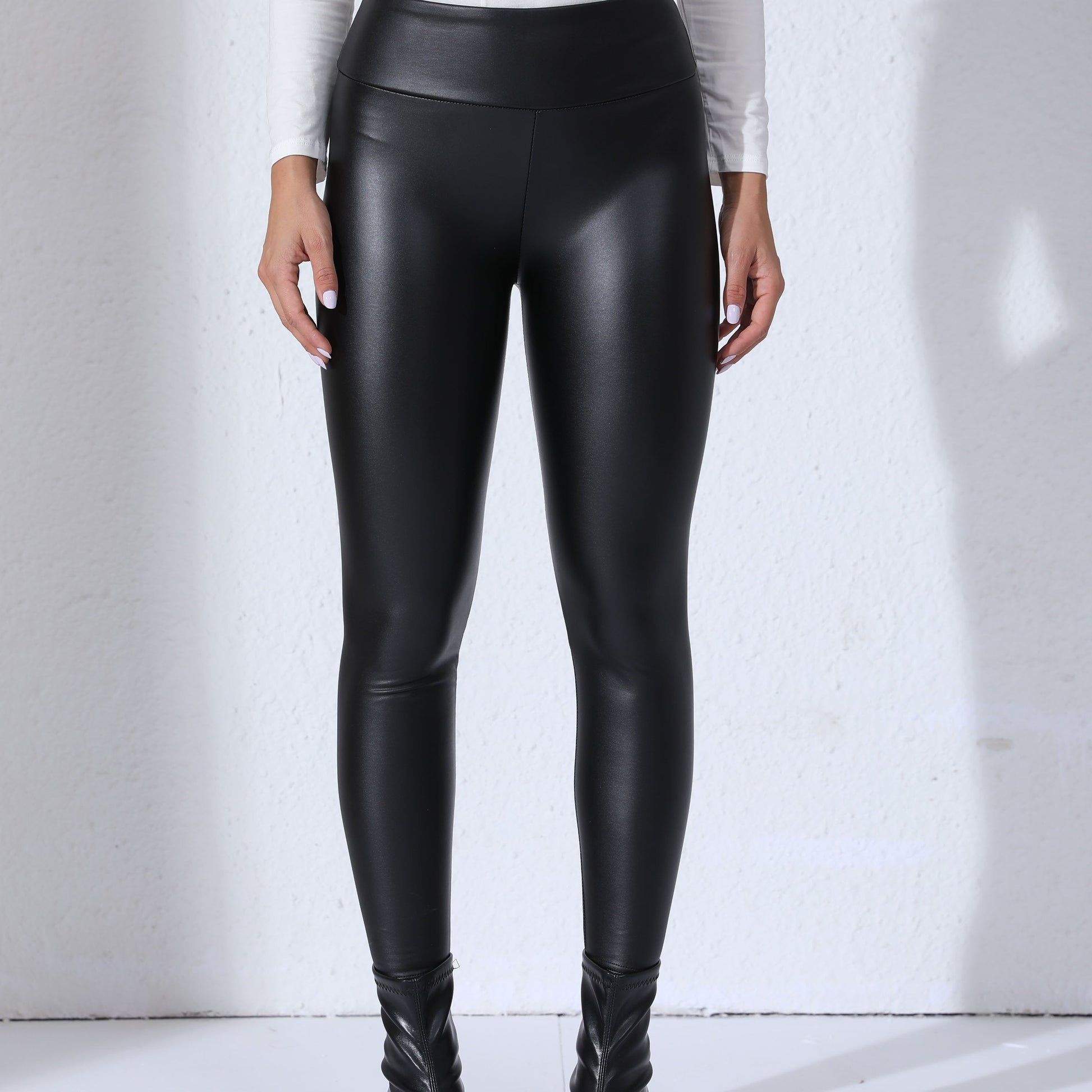 Sophie | PU Leather Outdoor Sport Leggings