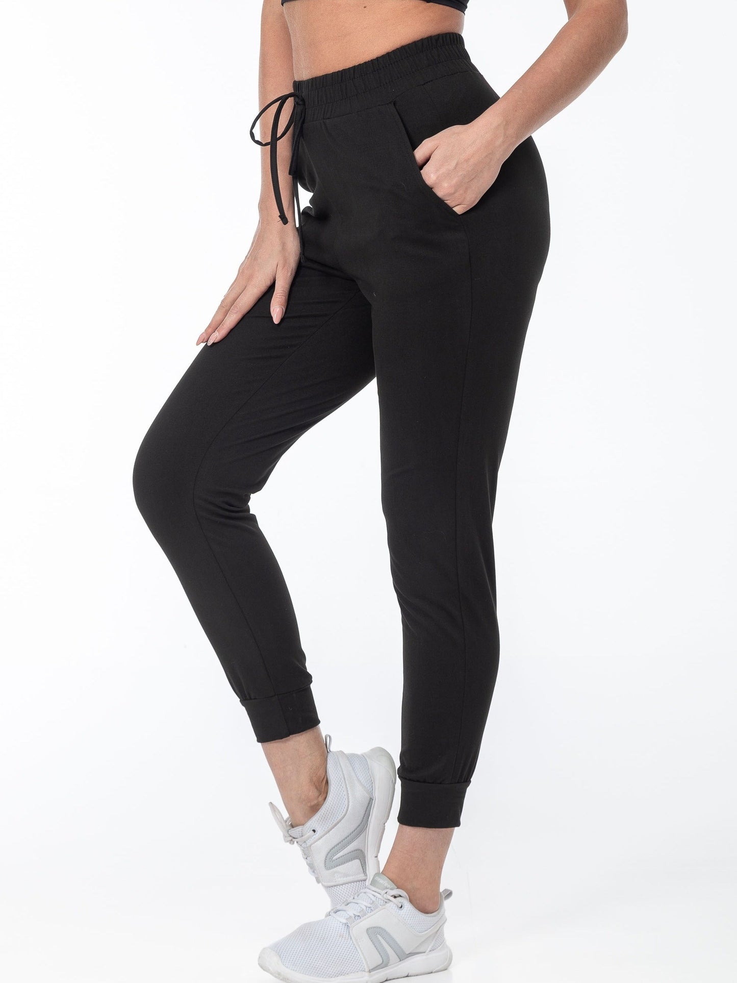 Sophie | Plain Colour Casual Running Trousers with Pocket