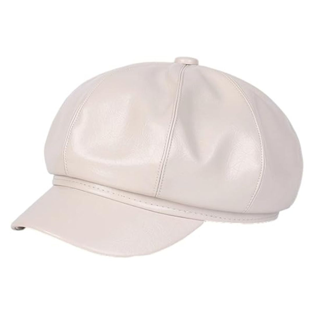Sophie | Stylish Leather Beret