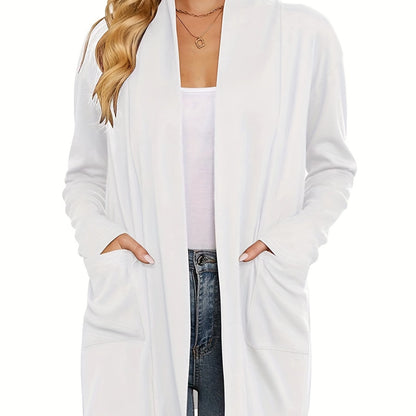 Sophie | Thick knitted casual cardigan with long sleeves and open front