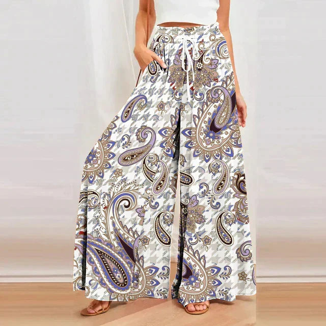 Printed Summer Pants for Women - Solane