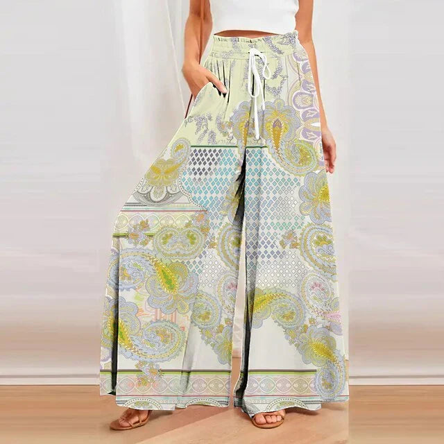 Printed Summer Pants for Women - Solane