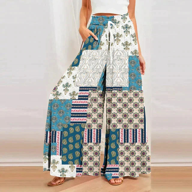 Printed Summer Pants for Women - Solane