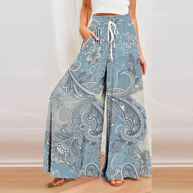 Printed Summer Pants for Women - Solane